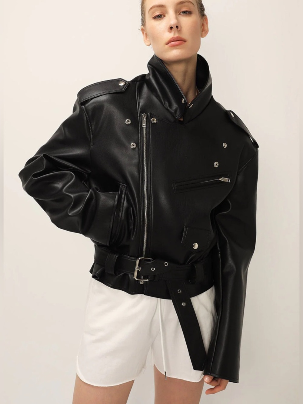 Storets Emma Pleather Rider Jacket